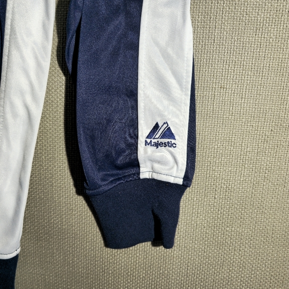 Majestic Chicago Cubs Track Blue Jacket Men's Size Medium - Picture 10 of 16